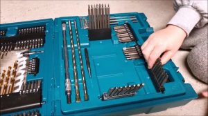 Makita D-37194 Tool Bit Drill Set - 200 pieces in case - Unboxing