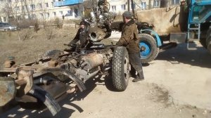 УСТАНОВКА ДВИГАТЕЛЯ ОТ ЗИЛ-130 НА РАМУ ЗИЛ-131