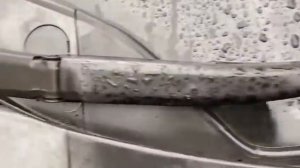 Результат покраски поводков дворника на Honda Civic спустя год