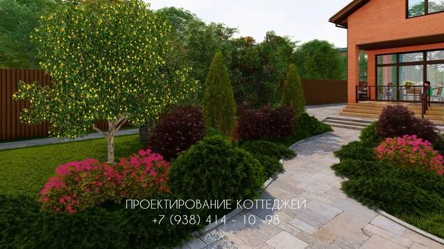 Ландшафтный дизайн в пейзажном стиле на участке 10 соток  | SketchUp + Lumion 8