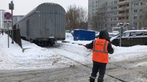 Поезд на завод им. Хруничева