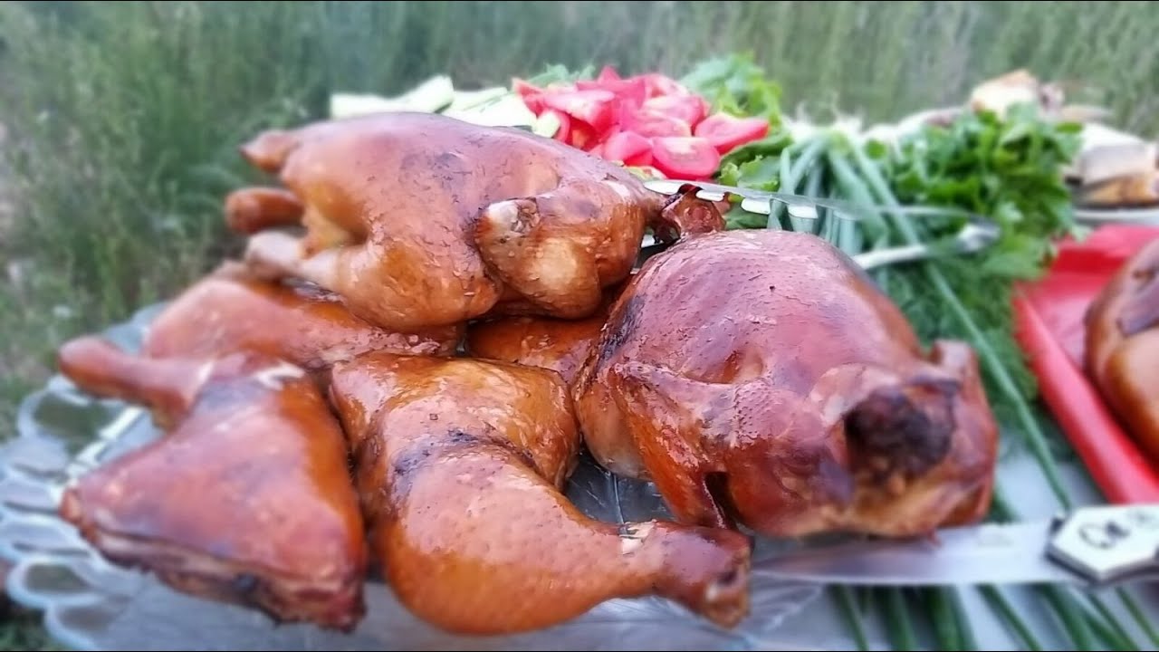 Куриные ножки горячего копчения. Копченая курица - сможет даже Новичок!
