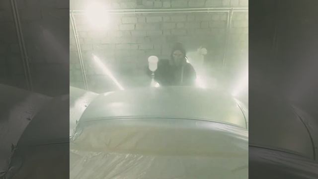 Покраска под толшиномер. 3 Нанесение базы DUPONT и лака 3800S 2К CromaClear VOC. смотреть онлайн