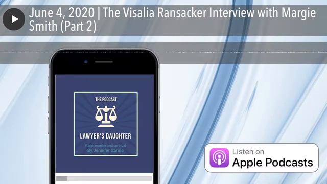 Visalia Ransacker: The Damage Done Interview with Margie Smith Part 2 смотреть онлайн
