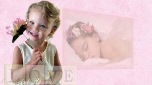 Слайд шоу для девочки на годик