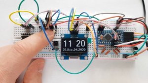 Авто компьютер часы на OLED 1.3 дисплее для Hyundai