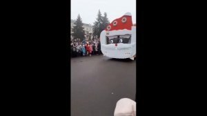 Зимний парад в Барановичах