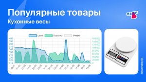 Продажи кухонных весов на Ozon. Аналитика маркетплейса