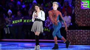 Даня Милохин поцеловал Евгению Медведеву на «Ледниковом периоде». Теперь по-настоящему