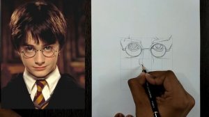 How to draw Harry Potter Step by Step // full sketch outline tutorial for beginners
