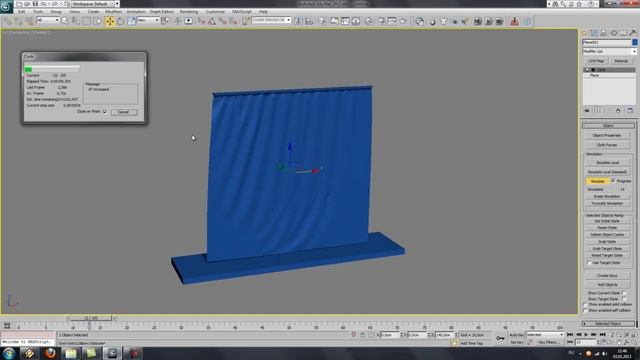 Создание шторы или занавески в 3D Max смотреть онлайн