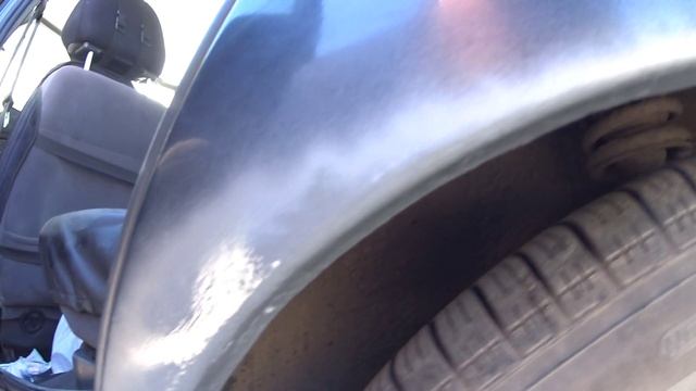 Как убрать глубокую ржавчину с арок авто.