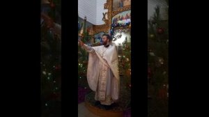 Рождество в Крестовоздвиженском храме г Грязи, 2023 год