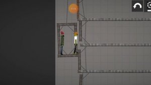 мини фильм в Melon playground нашёл друга и упали с ним в лифте