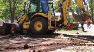 ЭКСКАВАТОР за работой. Большое видео на 16 минут. Развивающее видео про жёлтый трактор.