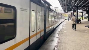 Электропоезда Иволга 3.0, ЭП2Д и ЭД4М (Спутник) на ст. МЦД (D3) Авиамоторная // 14 октября 2023 год