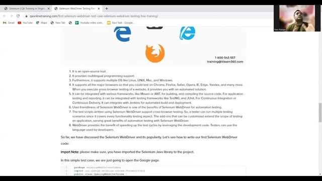 How To Write First Selenium Code in Java (free Training Tutorial)