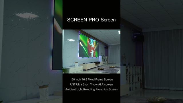 150 Inch Fixed Frame Screen Ultra Short Throw ALR screen Ambient Light Rejecting Projection Screen