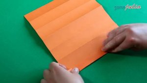 Оригами Веер из бумаги