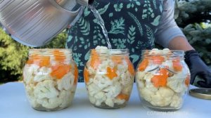 МАРИНОВАННАЯ ЦВЕТНАЯ КАПУСТА НА ЗИМУ! Заготовки, рецепты на зиму.