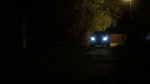 LED лампы в противотуманные фары KIA Sportage 3 2016 год.