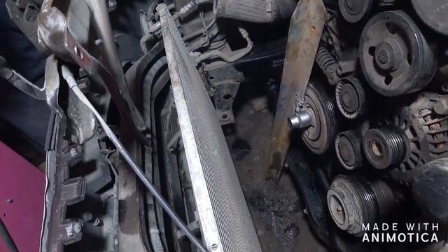 SsangYong Action Sport. Снимаем шкив коленвала смотреть онлайн