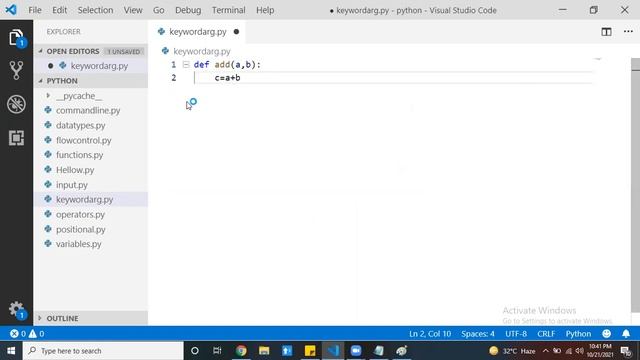 Keyword Arguments in Python