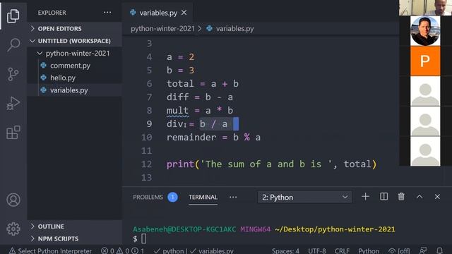 WEEK-1:Introduction, Installing Python, Visual studio, using Python interactive shell смотреть онлайн