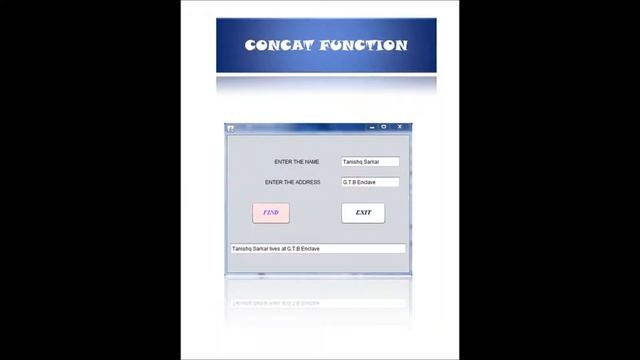 Informatics Practices class 11&12th CBSE –Coding for CONCAT FUNCTION смотреть онлайн