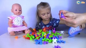 Baby Born Doll & Ysya VLOG | Ярослава распаковывает Конструктор на Липучках | Игрушки для Детей