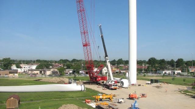 Lincoln Electric Wind Tower Build Timelapse смотреть онлайн