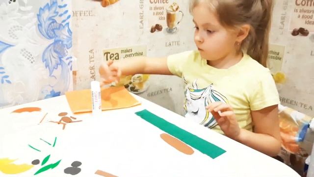 Танк на 23 февраля.Аппликация из бумаги. смотреть онлайн