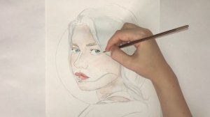 Саша Капустина/С любовью из облаков/speedpaint watercolor/ акварель