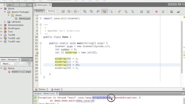 Programmering 1 i Java: 06 - Arrayer смотреть онлайн