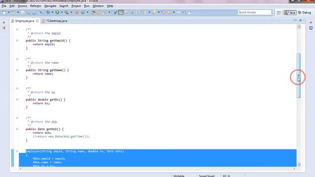 How to Create Custom  Immutable class in java