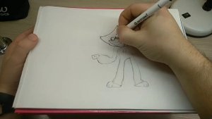 Рисуем Хаги Ваги из игры Poppy Playtime/how to draw Huggy wuggy
