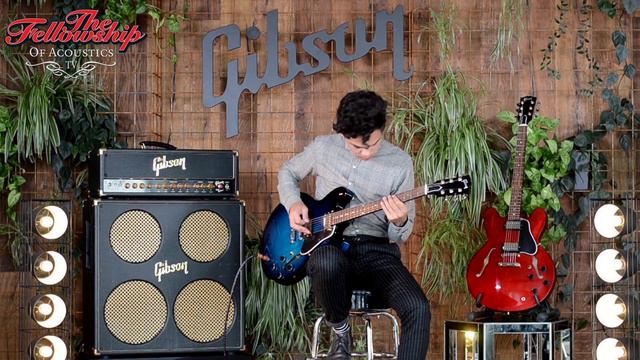 Gibson 2018 Memphis ES-335 Dot Blues Burst смотреть онлайн