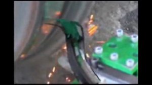 Обточка колесных пар железнодорожного вагона без выкатки станком 1АК200