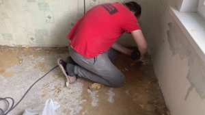 Демонтаж ворса от линолеума