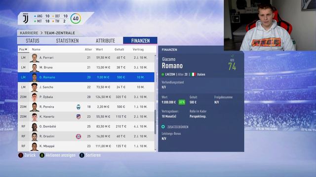 Mit SANCHO verlängern oder für 0€ verkaufen? - Fifa 19 Karrieremodus Juventus Turin 158 смотреть онлайн