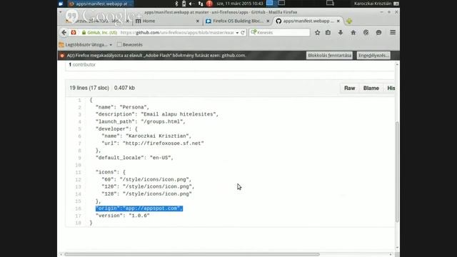 Firefox OS 2014-15 tavasz 5. gyakorlat : Felhasználó hitelesítés смотреть онлайн