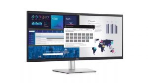Dell P3424WE 34″ Curved Monitor with USB-C Hub & KVM switch is perfect for a home office setup
