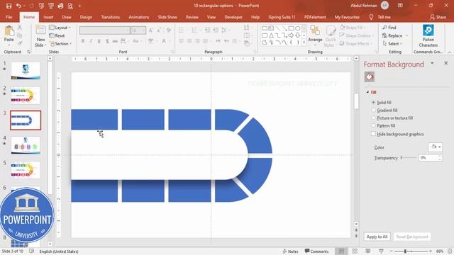 Create 10 Options Infographic Slide in PowerPoint. Tutorial No.: 957