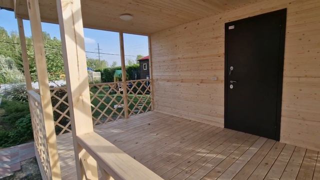 Дачный домик с террасой 4х6м
