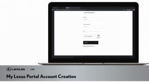 How to create a Lexus Link account using the My Lexus portal