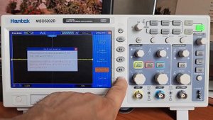 Начальная настройка осциллографа Hantek MSO5202D