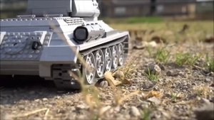 RC LEGO T-34 Tank with Shooting Mechanism
