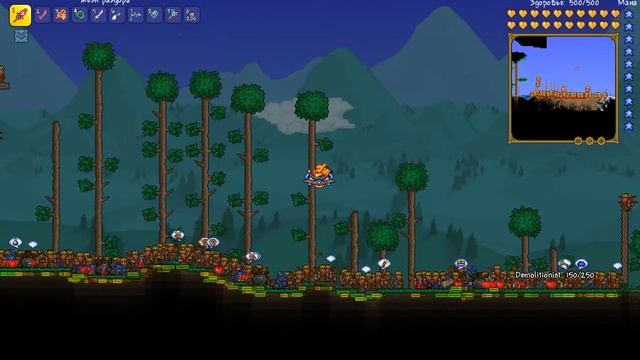 Террария 10000 Продавцов бомб Против Боссов смотреть онлайн