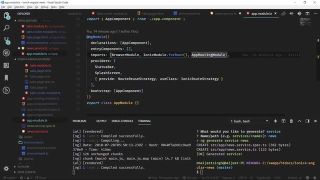 Creating News Application With Ionic 4 and Angular смотреть онлайн