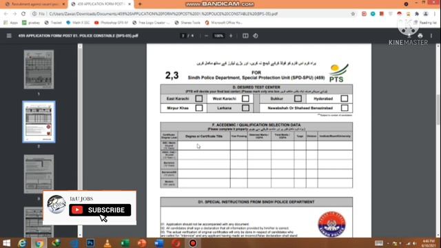 Sindh Police SPU Jobs 2021 | How to fill PTS form details смотреть онлайн